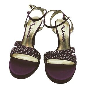 New! Nina Sparkling Purple Sandals